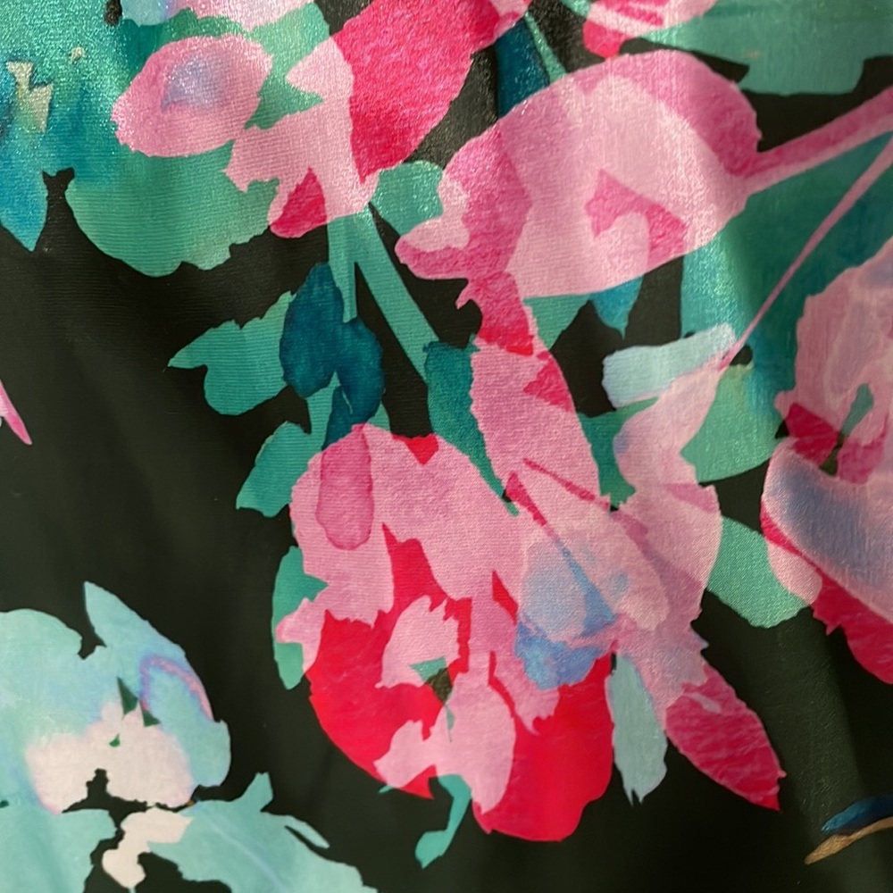 MILLY Organza Floral Bow Top - Picture 4 of 10